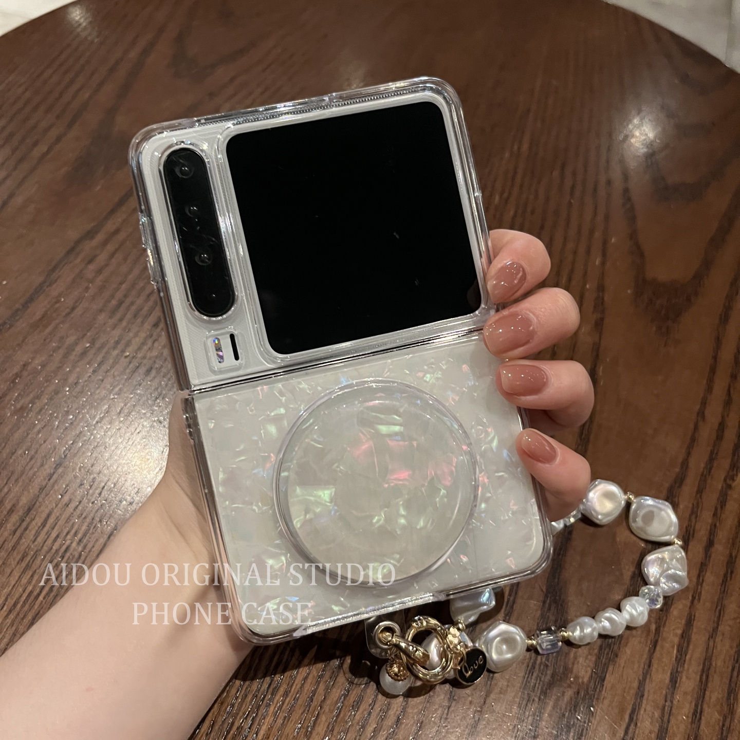 适用华为purax手机壳pocket2折叠屏炫彩贝壳纹磁吸小米mixflip2