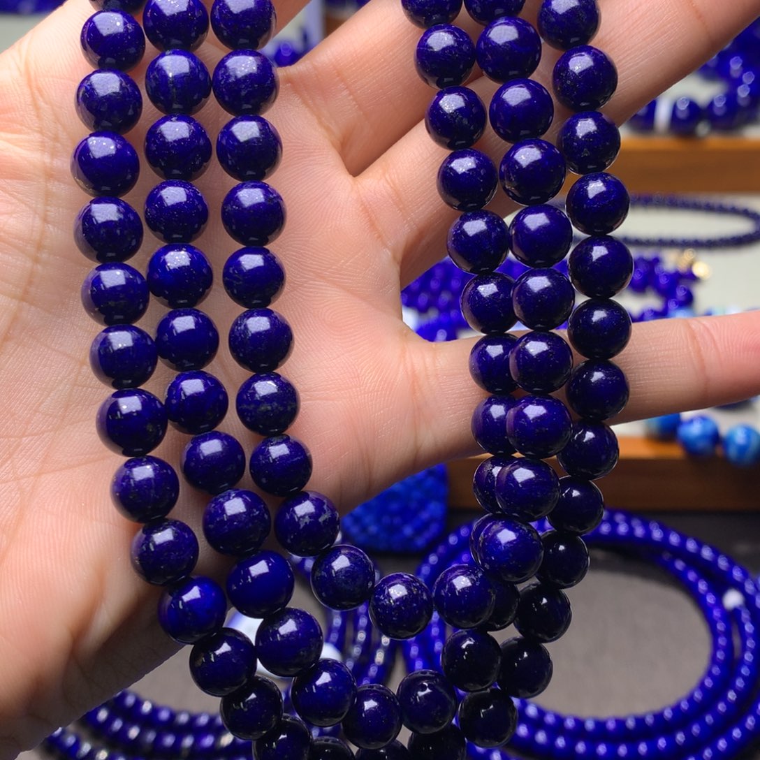 青金石手串未镶嵌8mm848