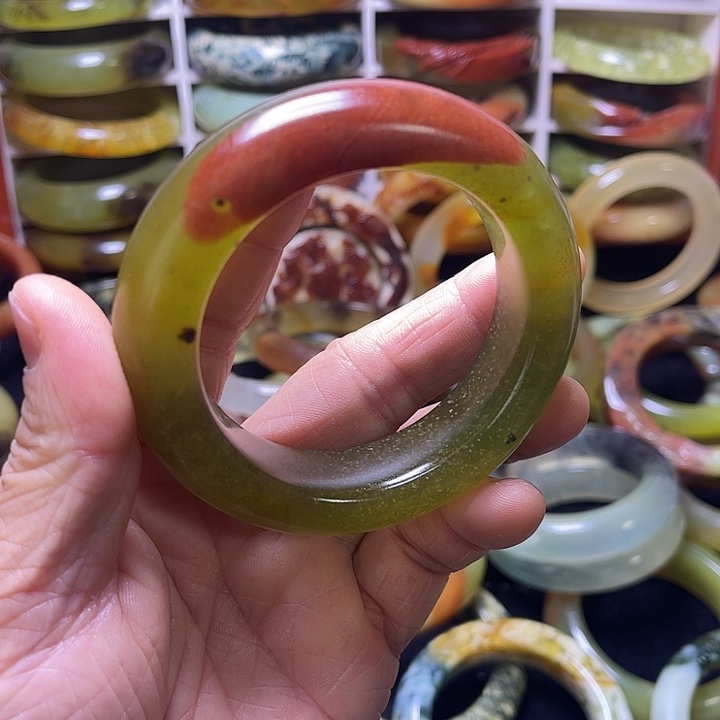 蛇纹石玉合金手镯