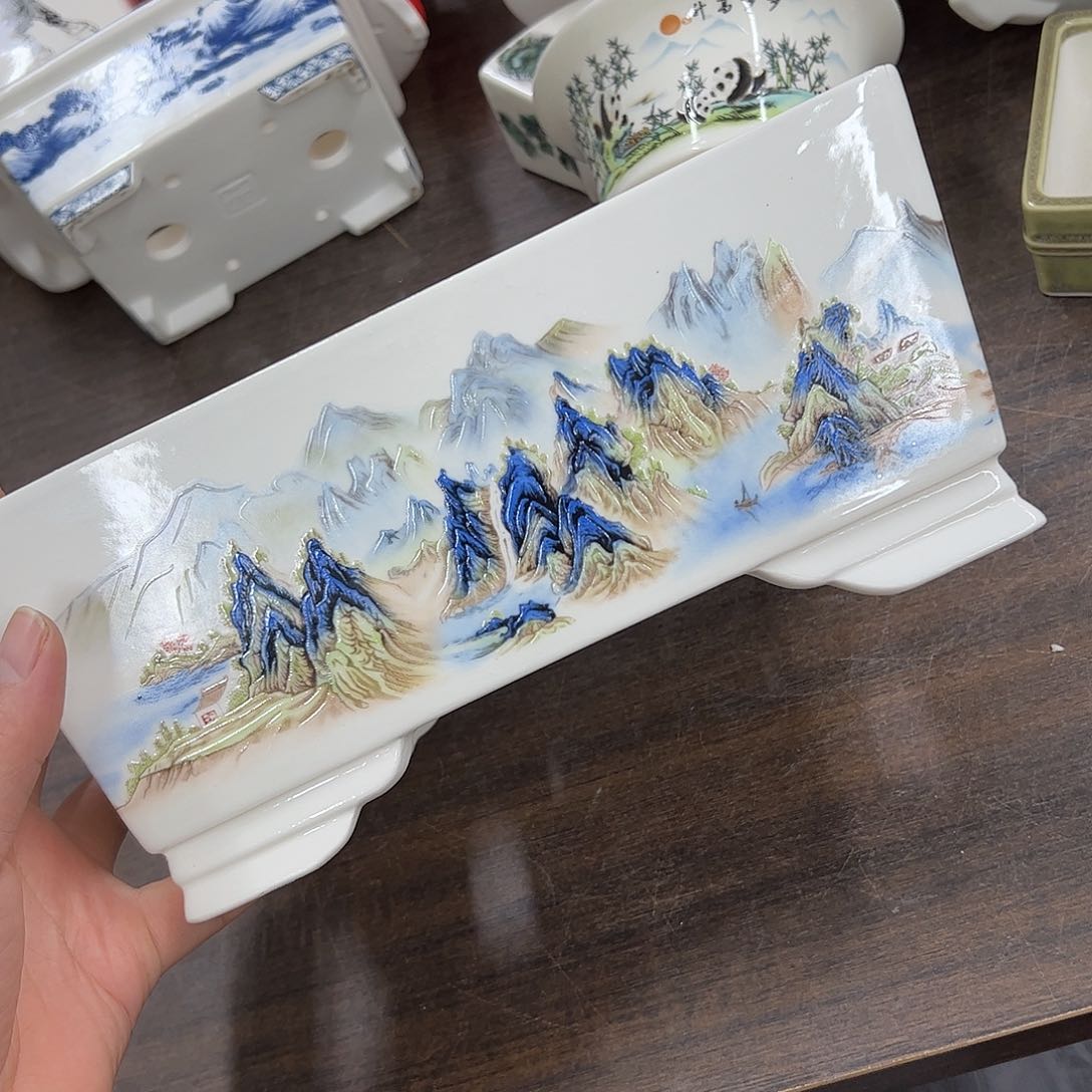 紫砂花盆168号瑕疵24/16/10cm