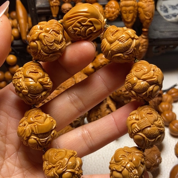 【闪购商品】橄榄核手串/手链食*八方财神2.2