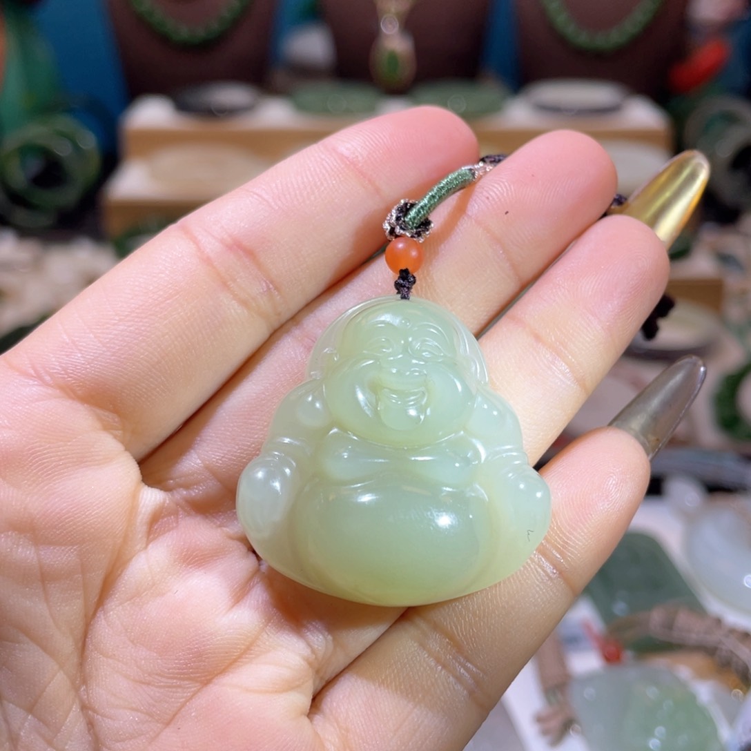 和田玉高品冰晴佛公未镶嵌