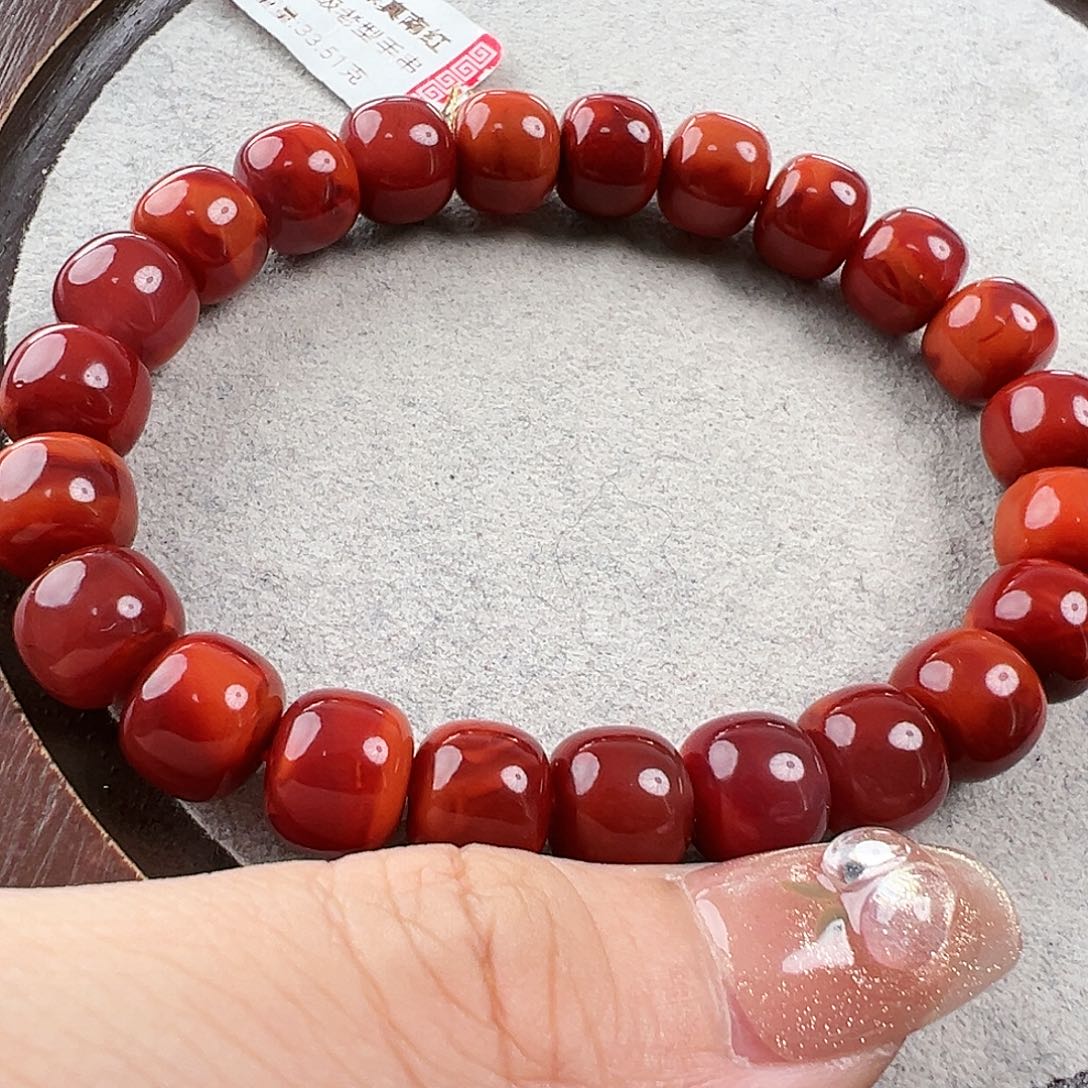 南红玛瑙手串未镶嵌