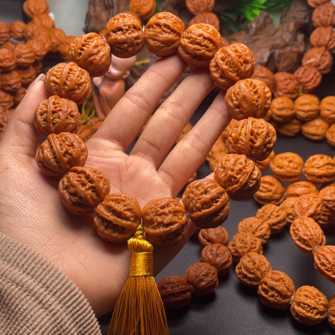 文玩核桃手串传*麻花京八棱