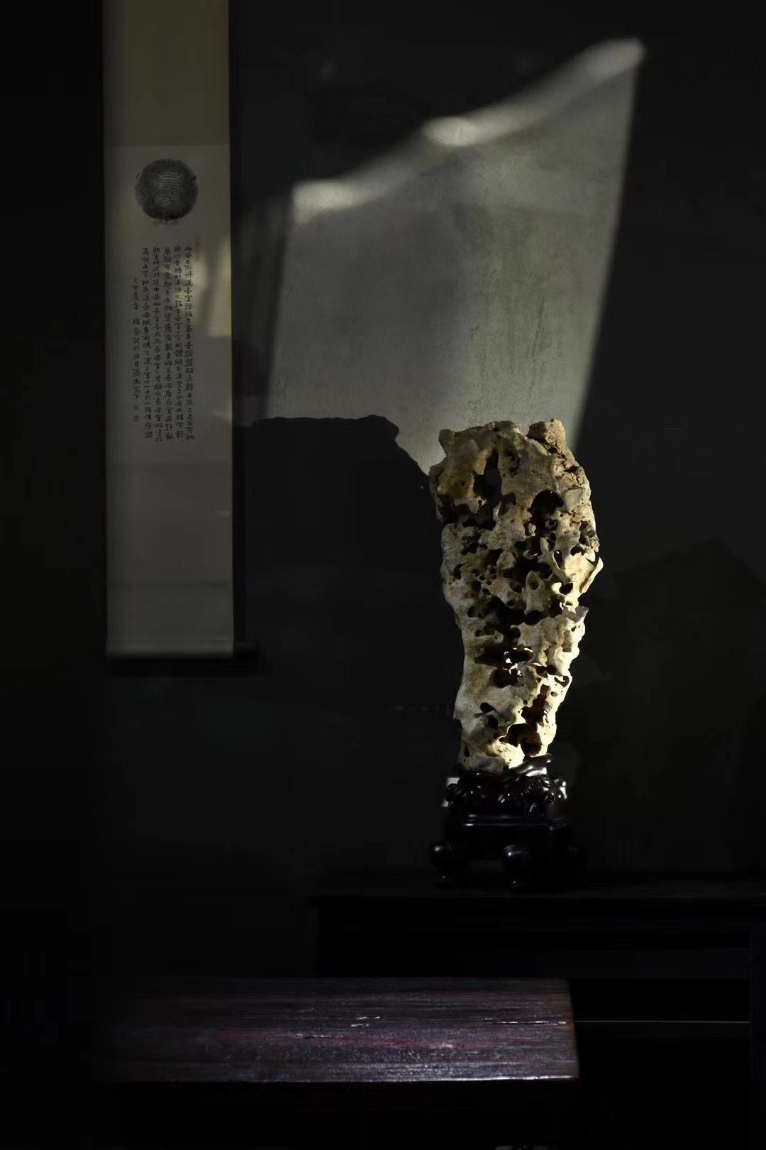 天然太湖石原石中式观赏石厅堂立供创意工艺品精美玄关摆件客厅