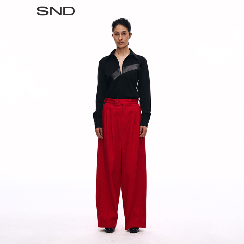 【NHOJ 设计师品牌】SND AW25 褶裥长裤女款