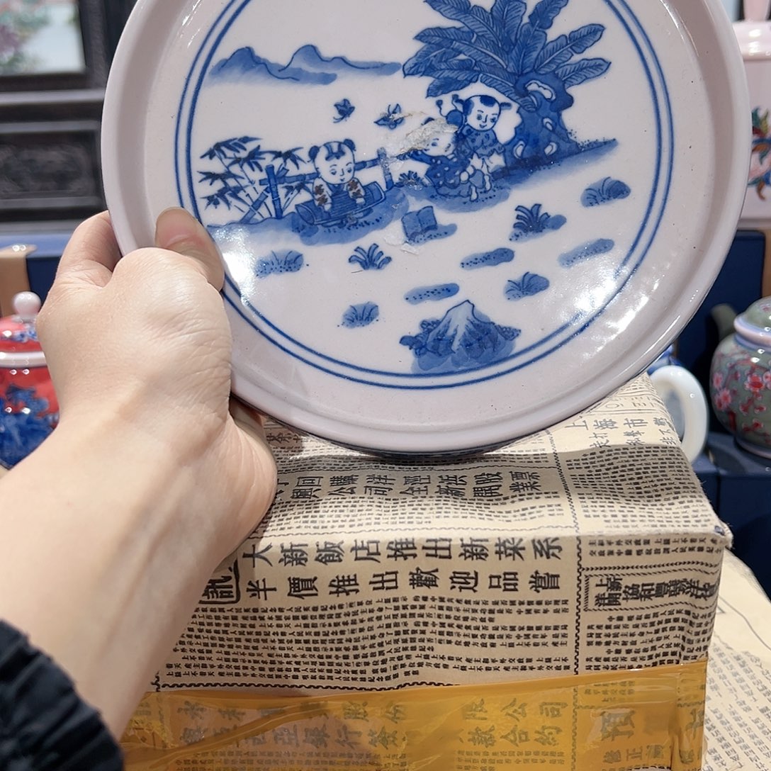 陶摆件景德镇陶瓷赏盘