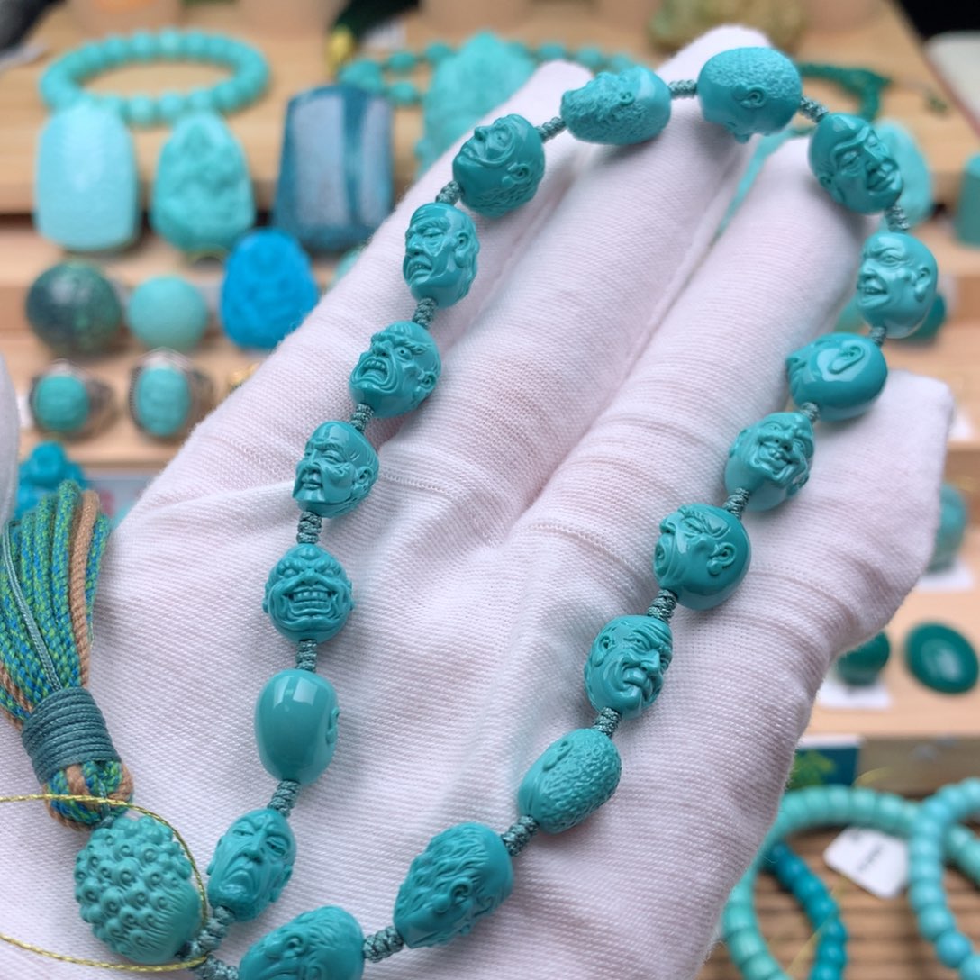 绿松石珠宝奇石未镶嵌