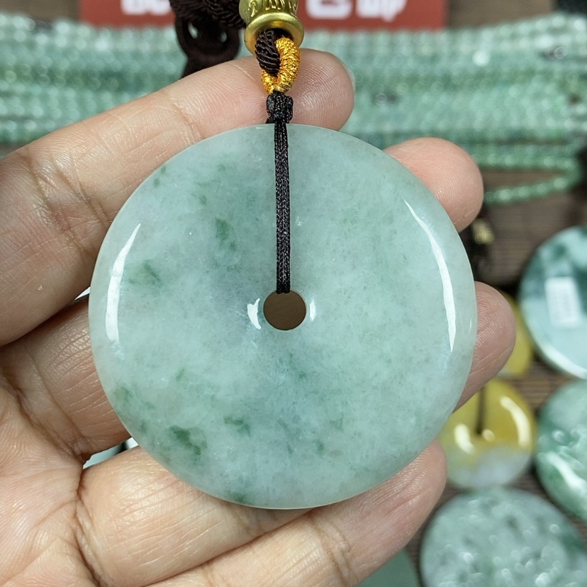 【闪购商品】翡翠颈饰未镶嵌玉吊坠翡翠玉大款平安扣