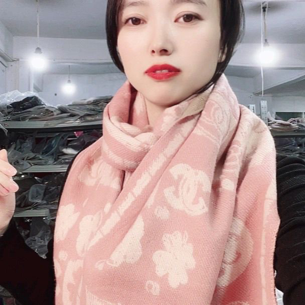 【粉色】70*180加厚羊绒大长巾披肩加厚百搭保暖围巾女