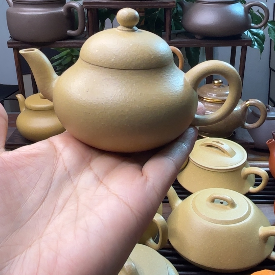 W***S茶壶紫砂大水潭梨皮绿  矮梨