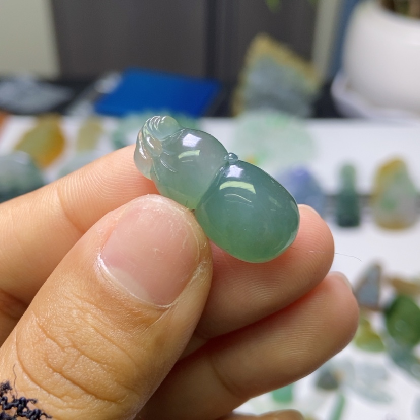 【闪购商品】定制翡翠未镶嵌葫芦