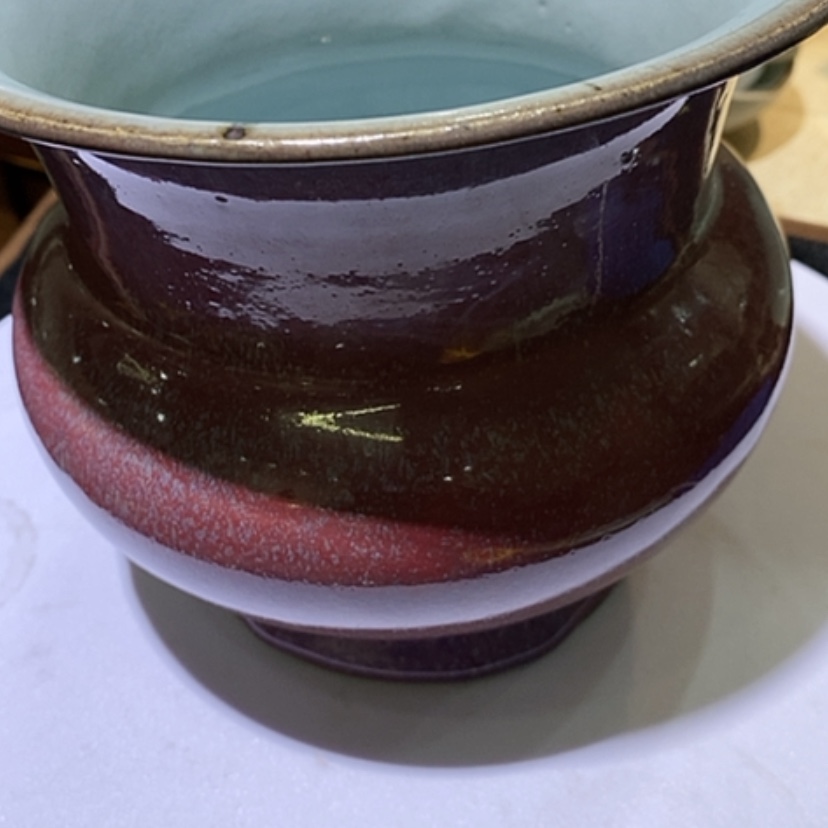 【闪购商品】小**࿐钧窑花盆品像精美