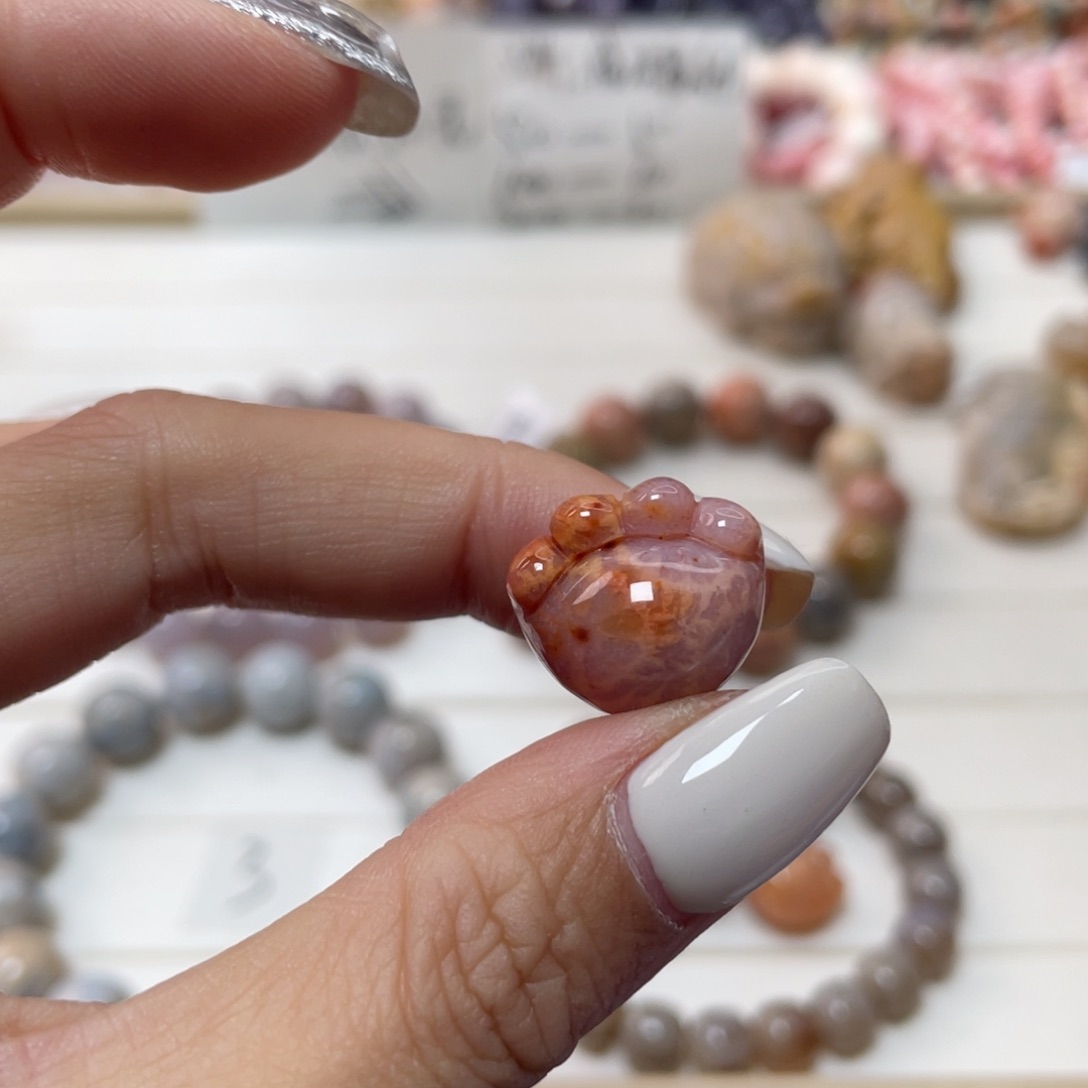 未镶嵌手链硅化玉乌****呀036