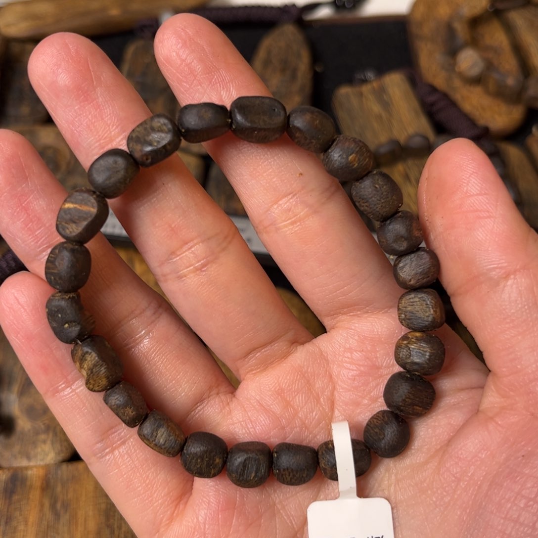沉香手串奇楠沉香沉水随形板头留疤一条（福利）