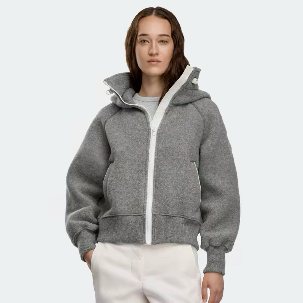 1wEn【大E卫衣】秋冬加厚加绒夹克摇粒绒连帽保暖百搭休闲外套