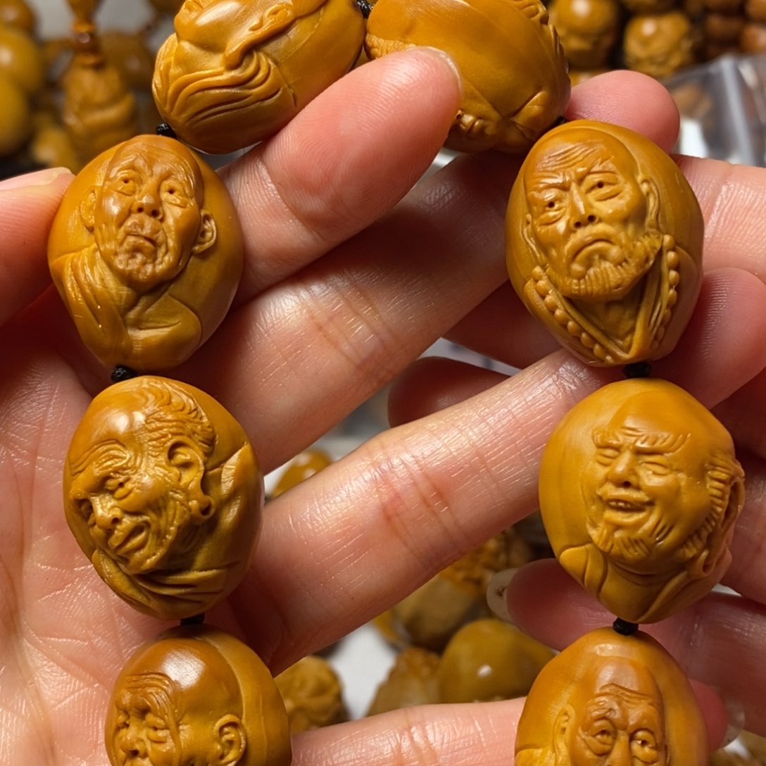 橄榄核手串/手链浮雕罗汉