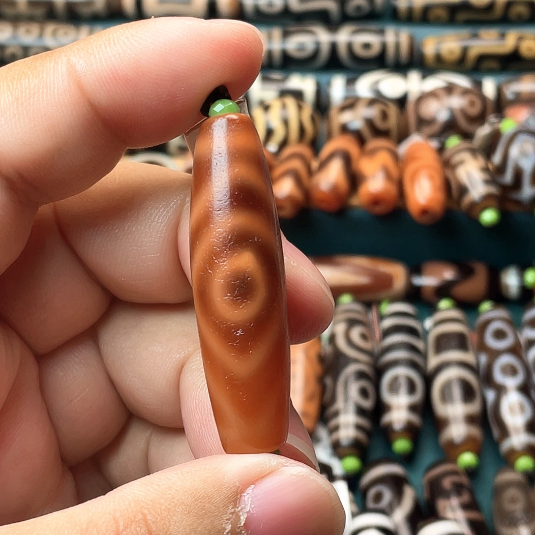 玛瑙/玉髓合金耳饰小卢随形三