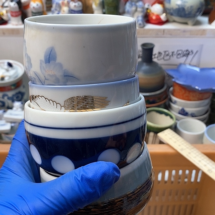 瓷片红****行日本回流瓷器默认瑕疵
