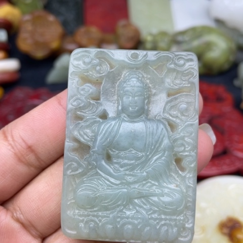 蛇纹石玉颈饰未镶嵌92