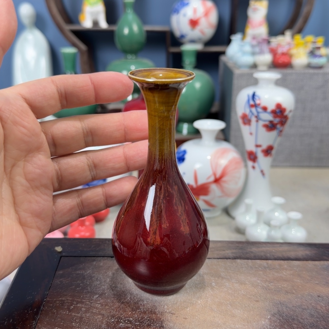 陶瓷手工小花器摆件