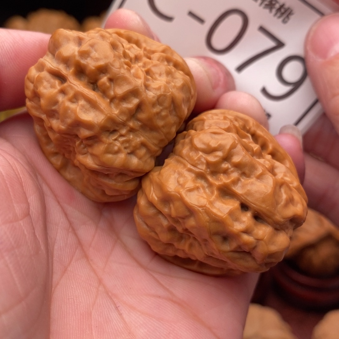 文玩核桃把件开背蛙37