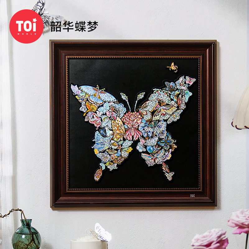 TOI/图益【国潮玩具】拼图成人100片韶华蝶梦木制拼图带框拼图玩具商品图