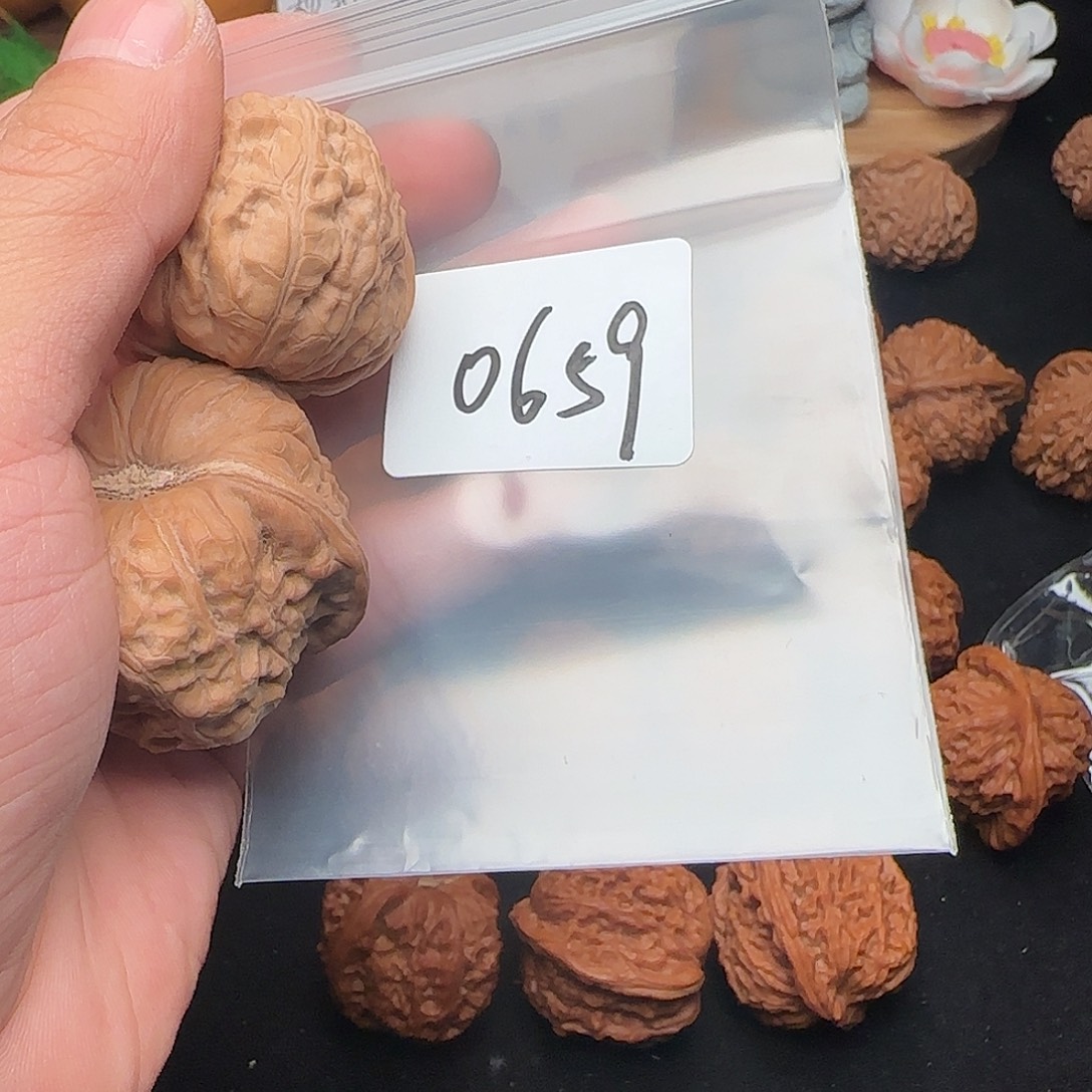 高***杉文玩核桃把件0659全品43南瓜墩