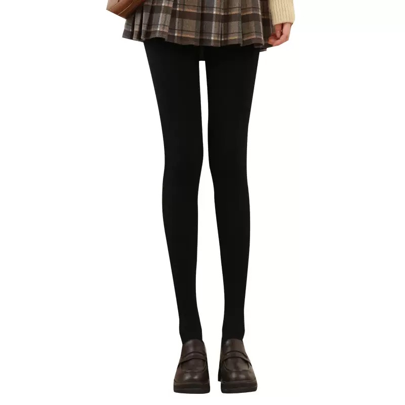 显瘦冬季纯色透气保暖韩式打底袜黑色裤袜加绒薄款