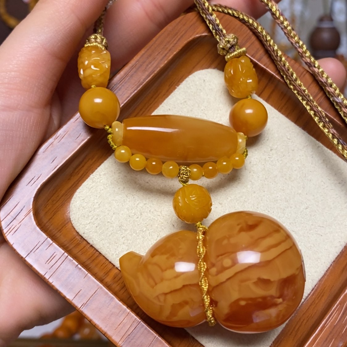 【闪购商品】蜜蜡颈饰未镶嵌项链