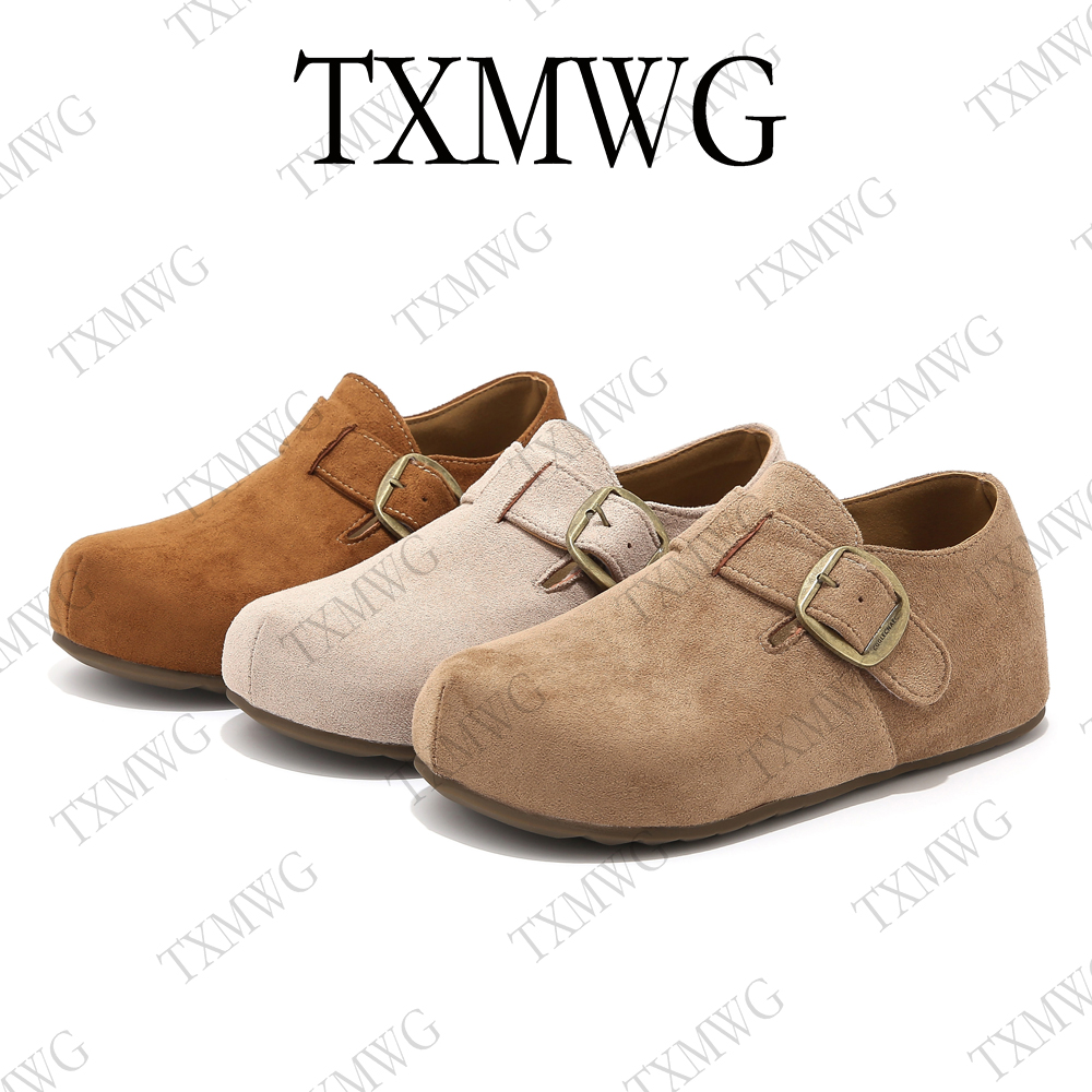 TXMWG 品牌5cm厚底包头拖女小个子增高女鞋秋季博肯半拖89074