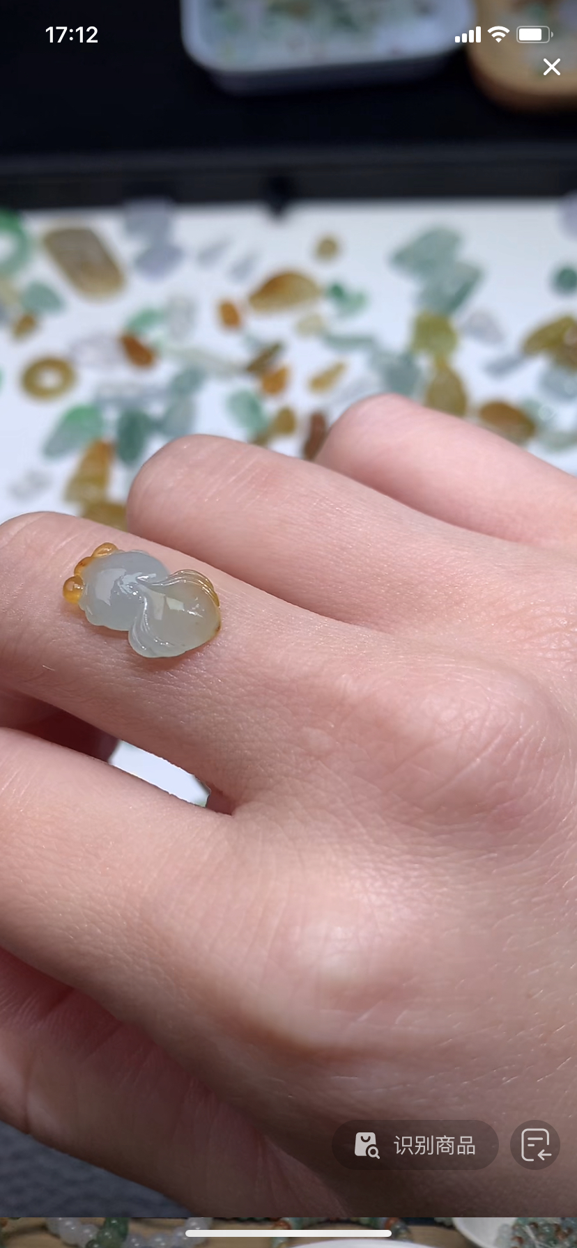 定制缅料翡翠毛货金鱼