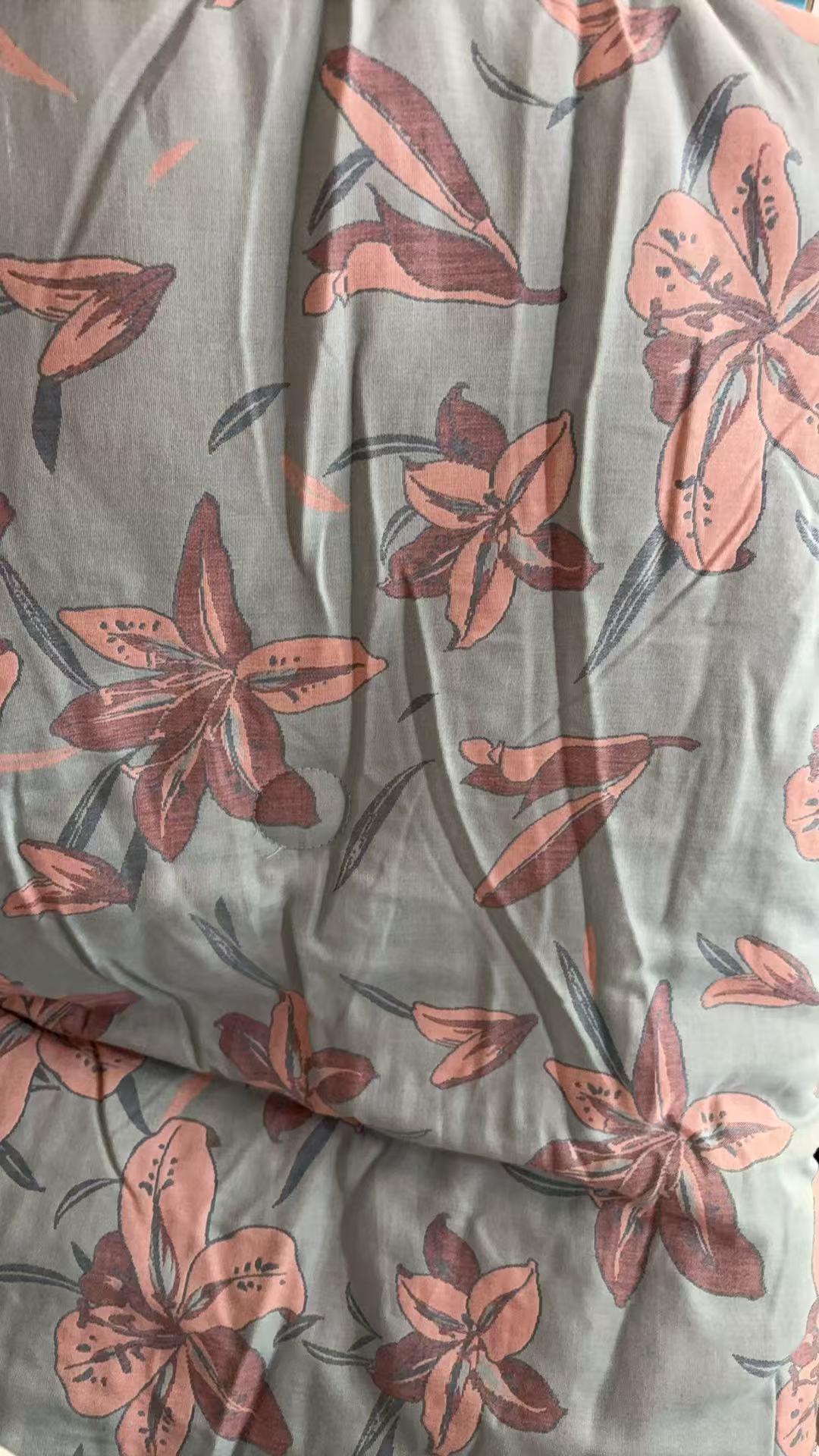 【京かわ会社】双层纱提花大豆纤维被200*230蝴蝶谷