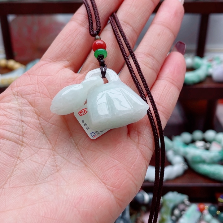 翡翠散珠项链0010