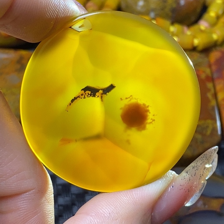 玛瑙/玉髓颈饰足银镀金镶嵌