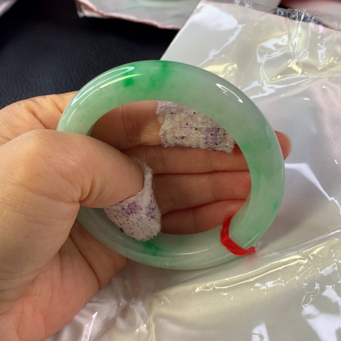 无***手翡翠未镶嵌手镯翡翠手镯57.5