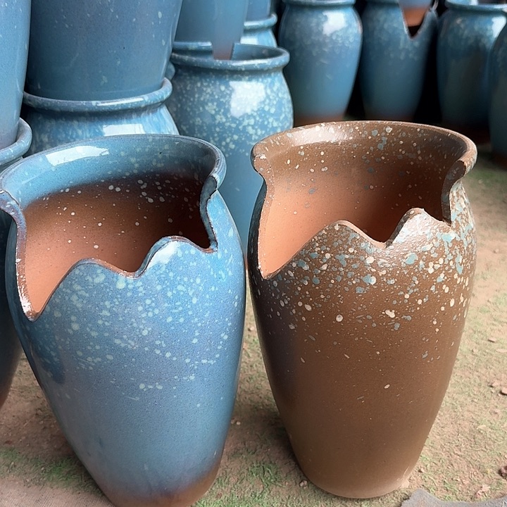 红陶微瑕花盆处理来啦