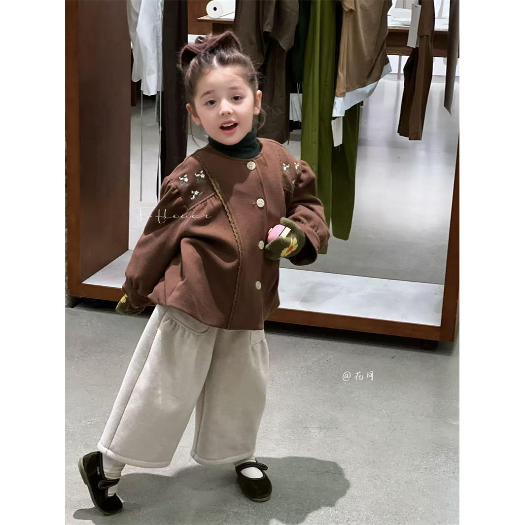 HJ·25冬~韩系加绒阔腿裤745308（童装汉服）