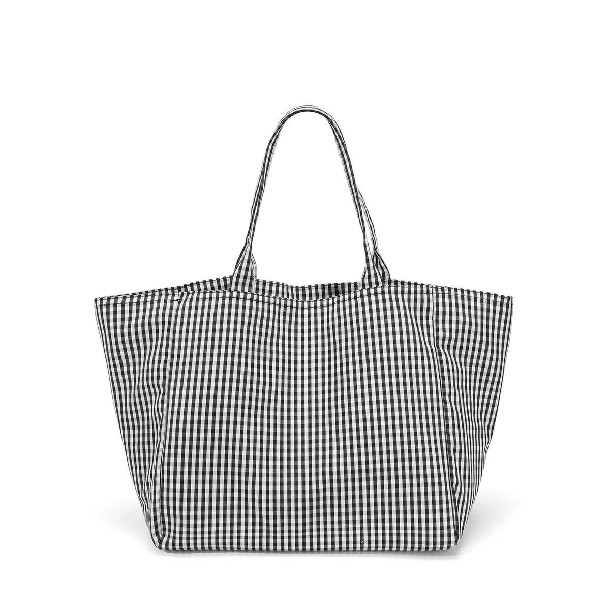 女包；H-275黑白格单肩大包