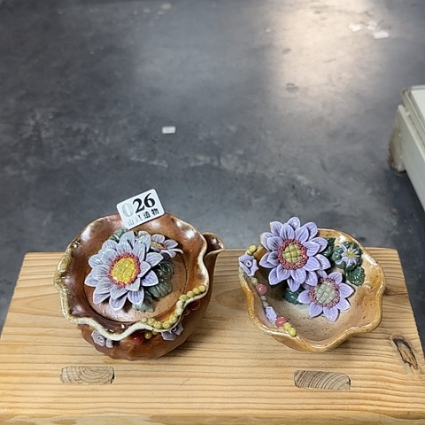 瓷片柴烧柴烧柴烧026一套