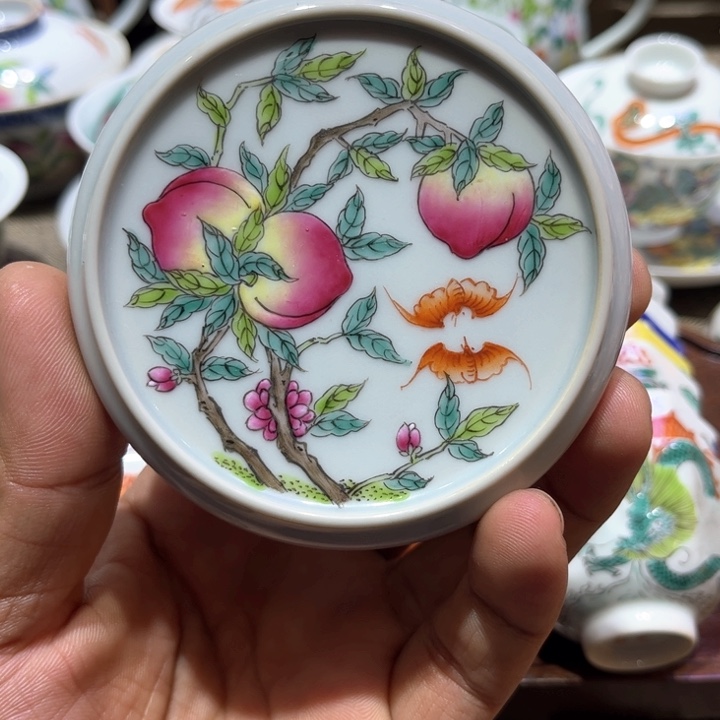 纯手绘精品盖碗杯