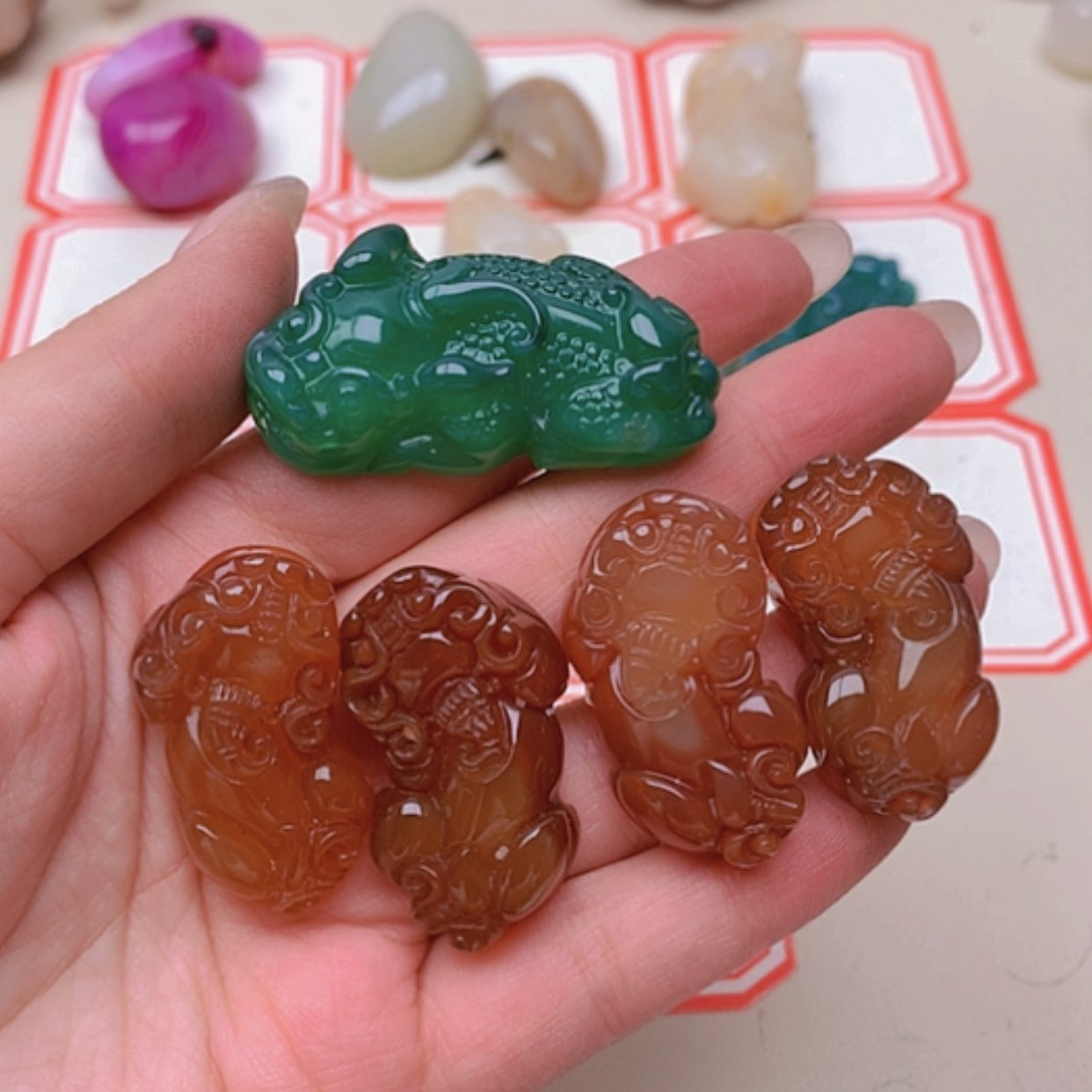 【闪购商品】未镶嵌玛瑙/玉髓珠宝半成品郭*华