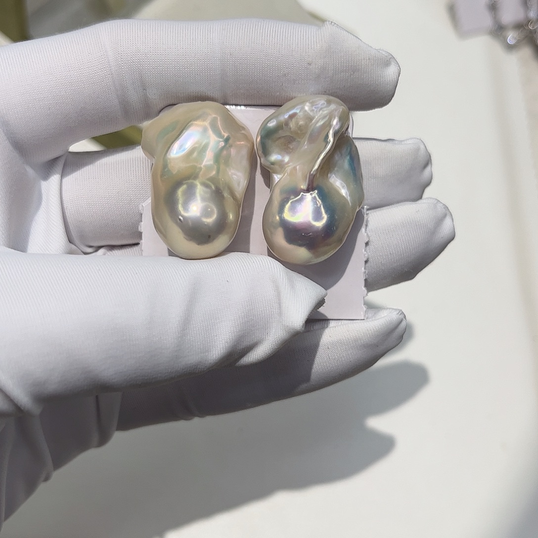 耳饰淡水珍珠银S925镶嵌