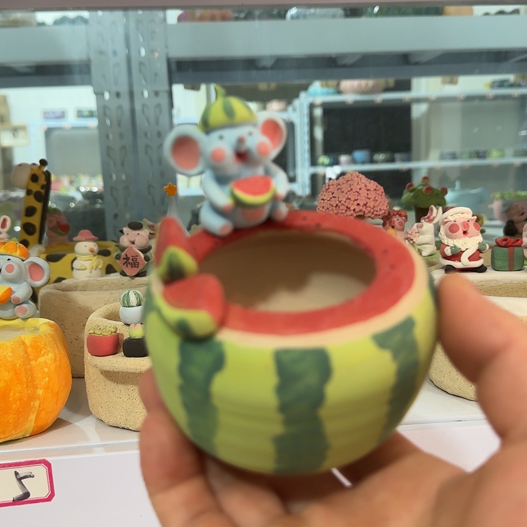 厂家直销手工花盆摆件