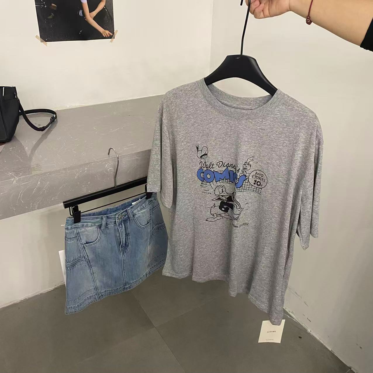 【ARONG阿荣家】短袖T恤50592-灰色-F