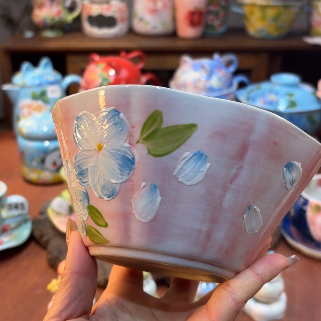 景德镇手绘高温釉下彩陶瓷茶具景德镇手绘高温釉下彩陶瓷茶具