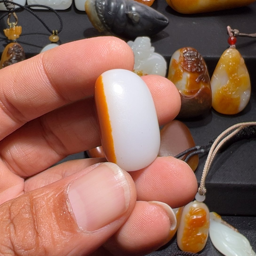 和田玉颈饰未镶嵌用****7