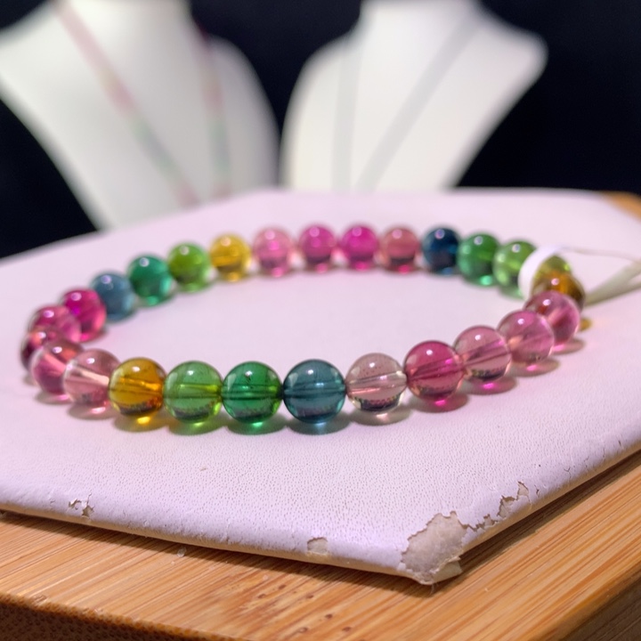 双色碧玺手链未镶嵌