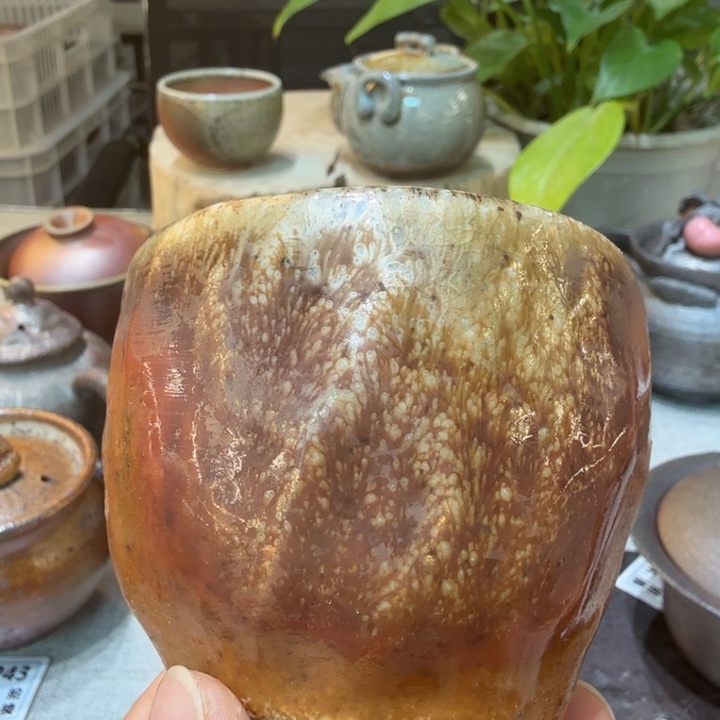 陶盘柴烧福利心哦多多