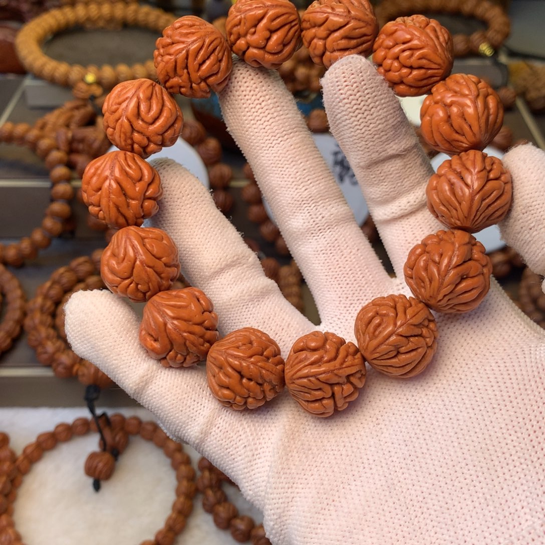 手串桃核秦岭龙纹